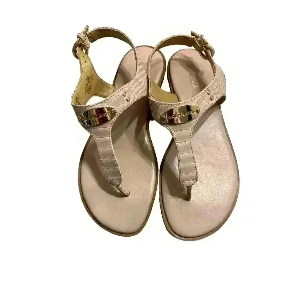 Michael Kors pink sandals with gold hardware.  Size 7.5 M, EUC​​​​​​​​